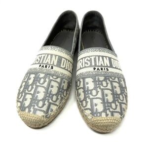 NWT Dior Blue and Cream Espadrilles US 10 EU 40